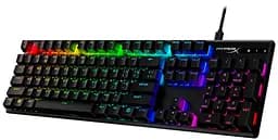 Клавіатура HyperX Alloy Origins Red RGB PBT ENG/RU Black (639N3AA) - мініатюра 3