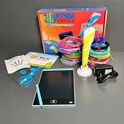 Набір для творчості 3D 3D ручка Pen-6 c LCD дисплеєм + графічний планшет + трафарети + 100 м пластику в комплекті - мініатюра 4