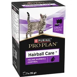 Вологий додатковий корм Purina Pro Plan Hairball Care для дорослих котів що допомагає виводити проковтнуту шерсть 245 г (7 шт x 35 г) - мініатюра 2