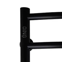 Водяна рушникосушка Unio LDE W 1000-500-9 BLK Драбинка Дуга Еліт чорна, Чорний матовий - мініатюра 4