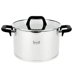 Кастрюля Krauff Herzog со стеклянной крышкой 24 см 6.3 л (26-247-014)