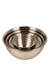 Миски з нержавіючої сталі, набір 4 шт 400-2100 мл