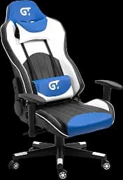 Геймерське крісло GT Racer чорне з синім та білим (X-5813 Black/Blue/White) - мініатюра 6