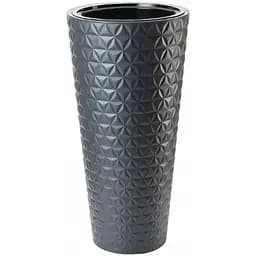 Горщик для квітів Form-Plastic Diamant слім-40 63 л антрацит (2950-014)