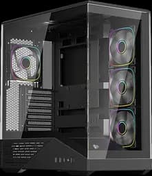 Корпус 1stPlayer GM7 ARGB Black (GM7-BK-3FN7R-1FN7)