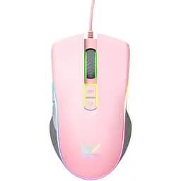 Миша ігрова провідна ONIKUMA CW908 Gaming 1200 - 7200 кольорова RGB підсвічування рожева