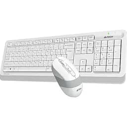Комплект клавіатура + миша A4Tech Fstyler FG1010 White/Gray [114625] - мініатюра 2