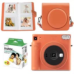 Набір камера Fujifilm Instax Square SQ1, Фотопапір 20шт, Чохол, Фотоальбом 80 фото Помаранчевий