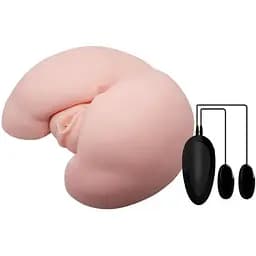 Реалістичний мастурбатор Crazy Bull Realistic Vagina and Ass тілесний
