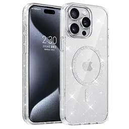 Чехол Epik TPU Eclipse Sparkle MagFit для Apple iPhone 15 Pro Max 6.7 Clear
