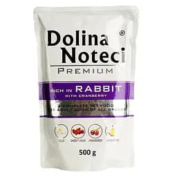 Влажный корм для собак Dolina Noteci Premium с кроликом и клюквой 500 г