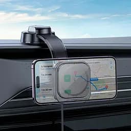 Тримач з бездротовим зарядним Hoco HW24 wireless car holder center console 15W - мініатюра 6