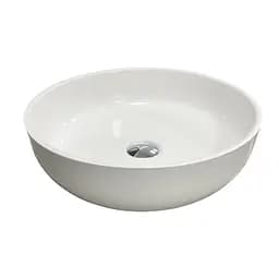 Умивальник накладна чаша Adamant Sunline New White glossy d395x130мм 39,5 см