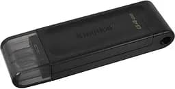 USB Flash Kingston USB 3.2 DT70 USB-C 64GB Black - мініатюра 2