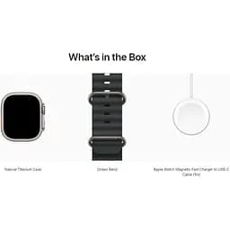 Смарт-годинник Apple Watch Ultra 2 49mm Natural Titanium Case with Black Ocean Band [MXTL3] [114929] - мініатюра 4