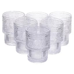 Набор стеклянных стаканов 6 штук по 200 мл для напитков из толстого стекла Прозрачный Yiwu HP-19-178-3