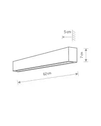 Настінний світильник Nowodvorski 7568 Straight Wall Led S - мініатюра 2
