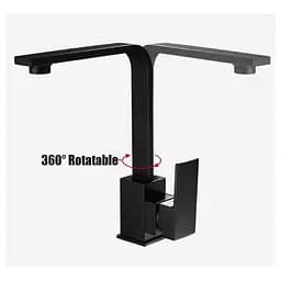 Змішувач для кухні Wezer PRO4A-02-BLACK, Чорний матовий - мініатюра 3