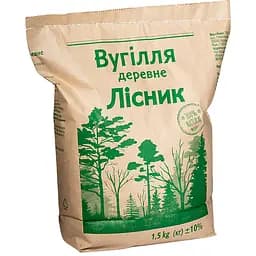 Уценка. Древесный уголь Лісник, 1,5 кг