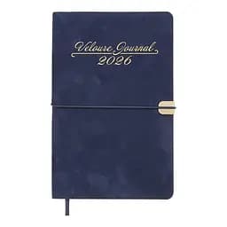 Щотижневик датований Buromax Velour 2026 A5 синій (BM.2710-02)