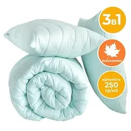 Набір Ideia Tropical ковдра 200х220 + 2 подушки 50х70 всесезонний м'ята 8-32436*002 - мініатюра 2
