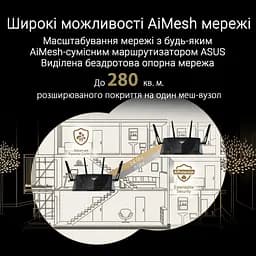 ASUS Маршрутизатор RT-BE88U BE7200 4xGE LAN, 3x2.5GE WAN, 1x2.5GE WAN/LAN. 1x10GE WAN/LAN, 1xSFP+, 1xUSB3.2, MESH - мініатюра 7