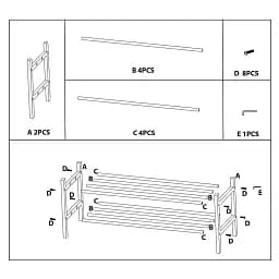 Полиця для взуття Casa Si Shoe Rack Bamboo (CS92307W04) - мініатюра 3