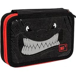 Пенал жесткий Yes HP-01 Shark, 13х21х4 см, черный (533133)