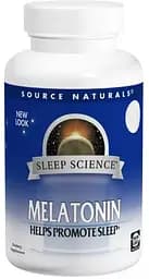 Натуральная добавка Source Naturals Melatonin 1mg Sleep Science, 100 таблеток