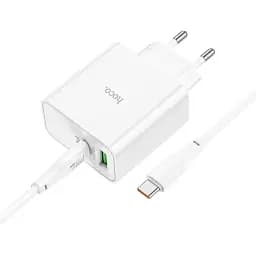 Зарядний пристрій із кабелем Hoco C113A Awesome PD 65W dual port