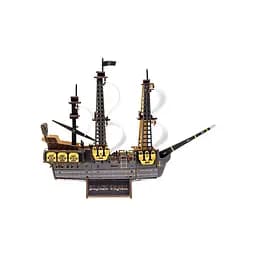 Дерев'яний 3D конструктор Піратський корабель Puz-00928, 196 деталей - мініатюра 4