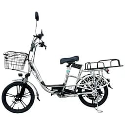 Электровелосипед Minako U18" 600W 48V 18Ah + грузовой усиленный багажник серый