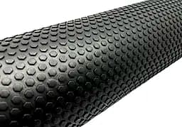 Масажний ролик EasyFit Foam Roller 90 см Чорний - мініатюра 2