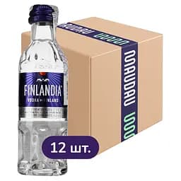 Упаковка водки Finlandia 40% 0.6 л (0.05 л х 12 шт.)