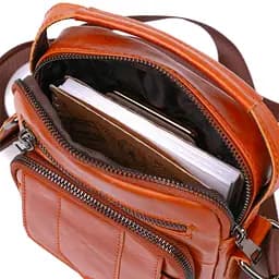 Чоловіча шкіряна сумка Vintage 16х20х4,5 см sum0020296 - мініатюра 3