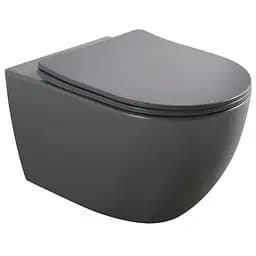 Унитаз подвесной Mixxus Premium Ellipse-0309-T1 gray 530x360x350 мм система смыва Tornado 1.0 MP6655, Графит