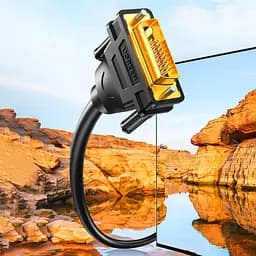Кабель мультимедійний DVI M to DVI M 2.0m 24+1pin DV101 black Ugreen (11604)