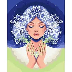 Картина за номерами на підрамнику Brushme Володарка тиші Каріна Зіміна