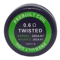 Комплект спіралей PREBUILT Twisted Coil 0.6 10 шт Ом (bs060) - мініатюра 2