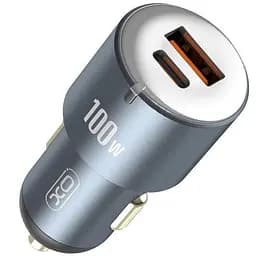 Автозарядное 100W XO CC47 Shared USB-A+USB-C QC PD3.0