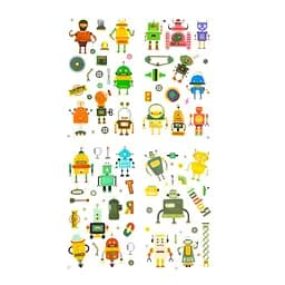 Набір дитячих тимчасових тату «Роботи» tattoo-kids-mini-set-robots