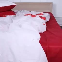 Простирадло MirSon Ranforce Elite 17-4768 Cristoforo 110х160 см червоне (2200008944933)