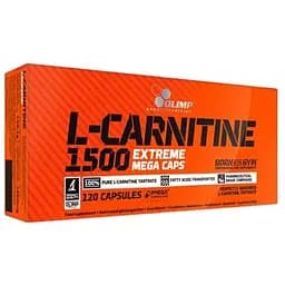 Жироспалювач Olimp L-Carnitine 1500 Extreme Mega Caps, 120 капсул