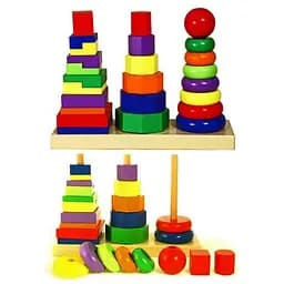 Розвиваюча іграшка Viga Toys Пірамідка (50567) - мініатюра 2