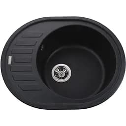 Гранітна мийка Globus Lux Arno графіт 620х500мм-А0001