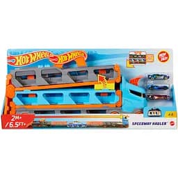 Грузовик-транспортер Hot Wheels Суперперегони(GVG37) - мініатюра 8