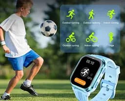 Дитячий розумний годинник Lemfo D58 з GPS трекером, 4G, SIM-картою, Wi-Fi, відеодзвінками, кнопкою SOS та операційною системою Android Чорний - мініатюра 10