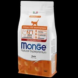 Сухой корм Monge Cаt Kitten с уткой, 1,5 кг (70011099)