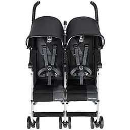 Прогулянкова коляска для двійні Maclaren Twin Triumph чорна із сірим (WM1Y120032) - мініатюра 3