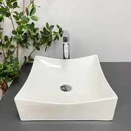 Умивальник VBI Viareggio S white накладний VBI-016200, Білий - мініатюра 4